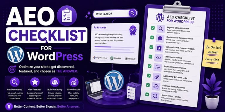 AEO Checklist for WordPress